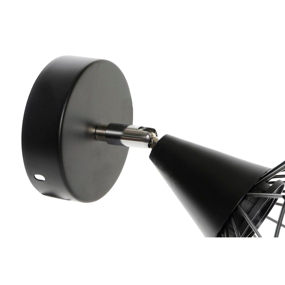 Lámpara de Pared DKD Home Decor Negro Metal 220 V 50 W (21 x 22 x 22 cm)