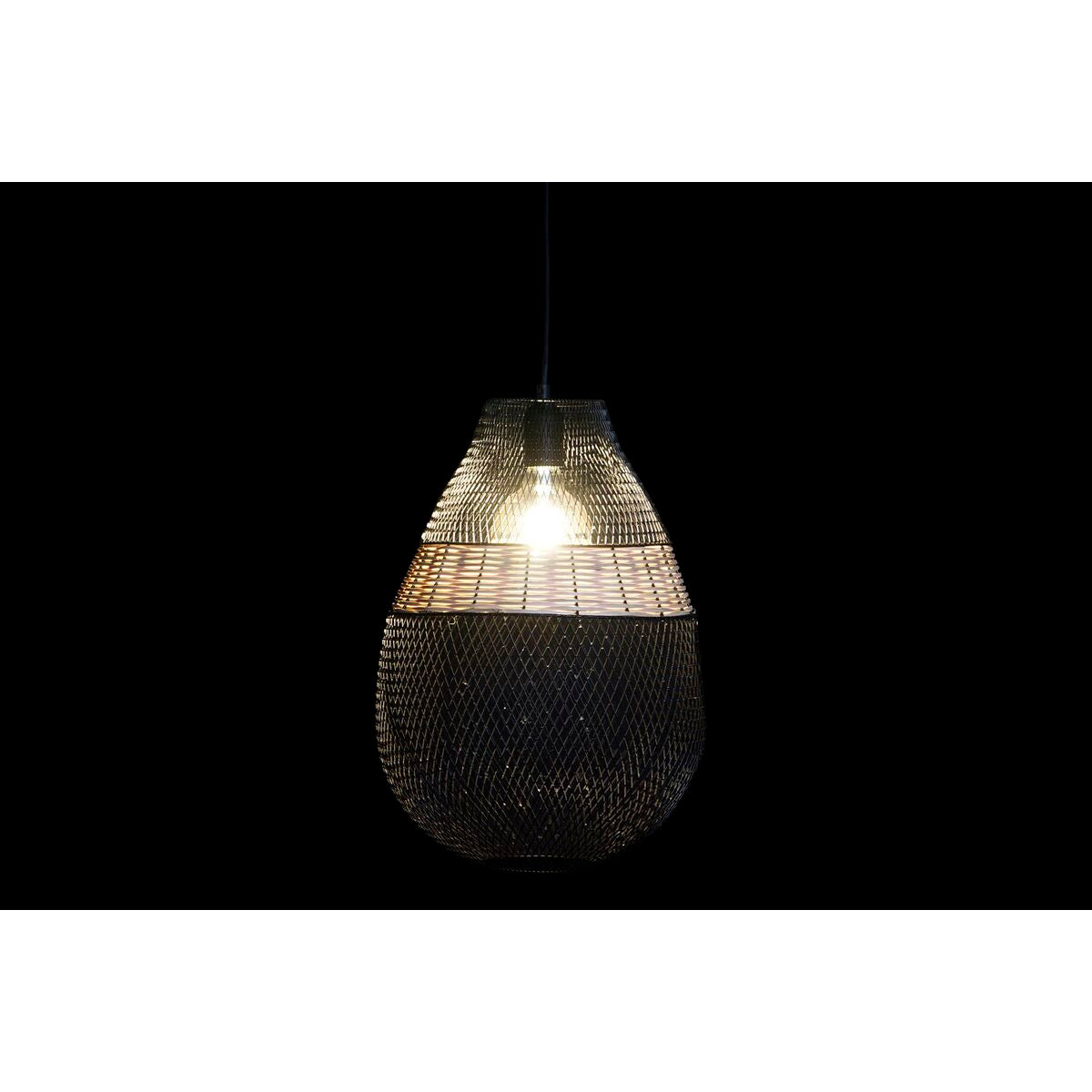 Lámpara de Techo DKD Home Decor Negro Marrón 220 V 50 W (32 x 32 x 43 cm)