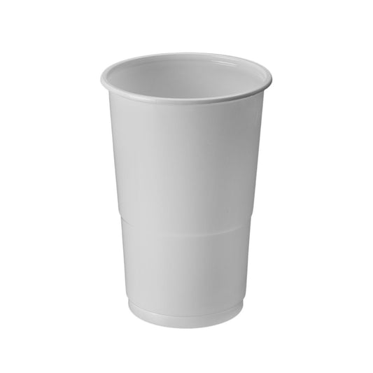 Set de vasos reutilizables Algon Blanco 250 ml (50 Unidades)