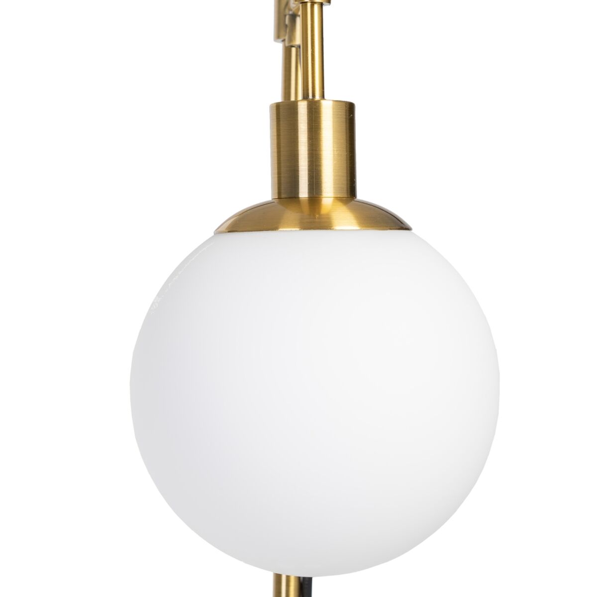 Lámpara de Pie 24 x 17 x 160 cm Cristal Dorado Metal