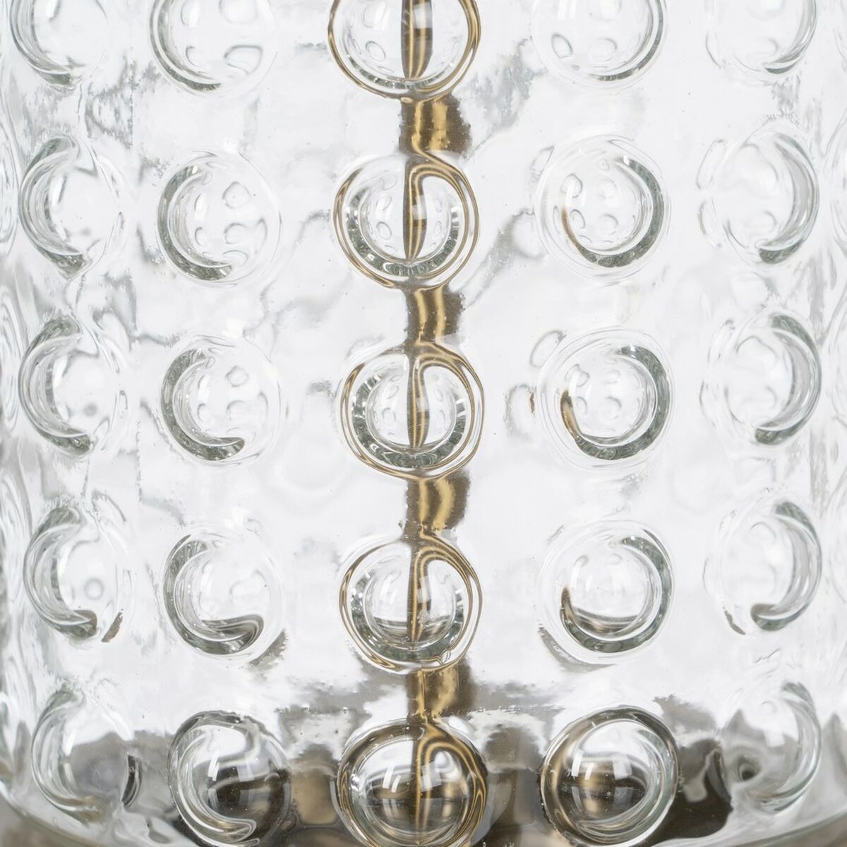 Lámpara de mesa Cristal Metal 23 x 23 x 51 cm