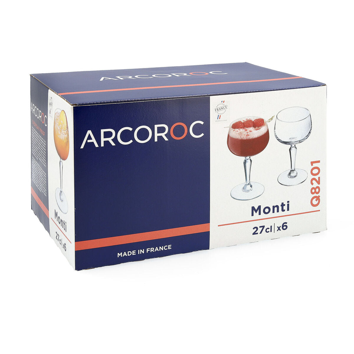 Set of Cups Arcoroc Monti Transparent Glass 270 ml 6 Units