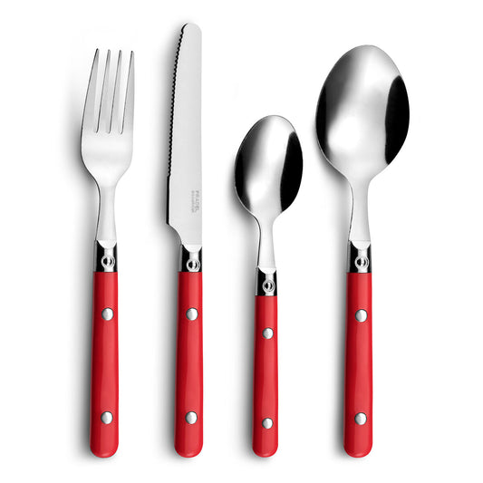 Amefa Saxo Metal Bicolor Cutlery Set 16 Pieces (25 cm)