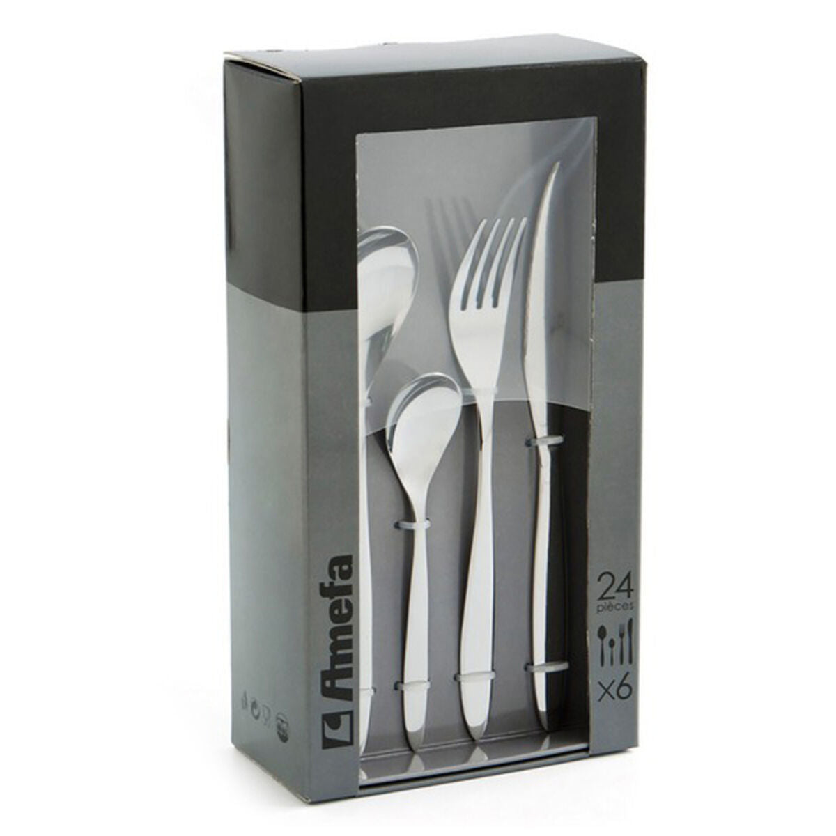 Cutlery Set Amefa Actual (24 pcs) Stainless Steel