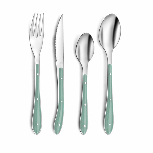 Amefa Bistro Green Metal Cutlery (24 pcs)