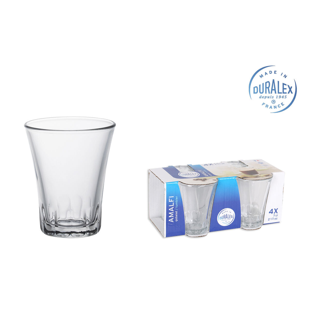 Duralex Amalfi Glass 4 Units (70 ml)