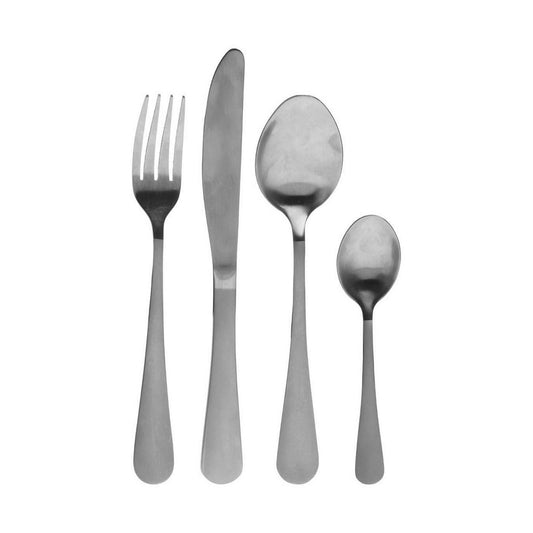 Satin Stainless Steel Cutlery (24 Pieces)