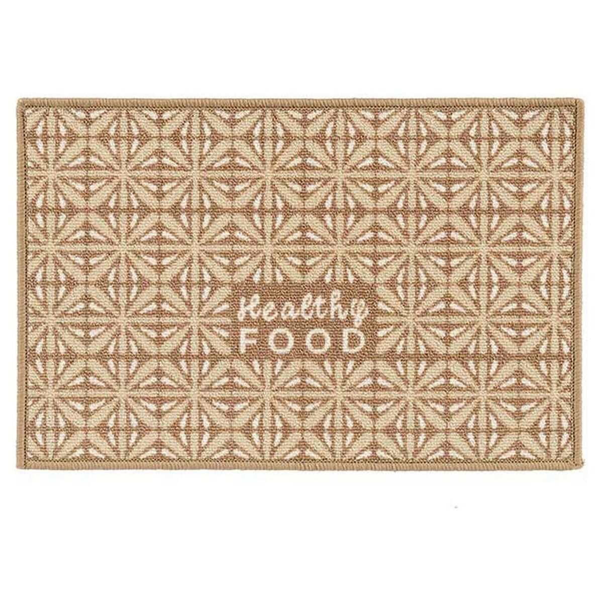 Alfombra Healthy Food 40 x 1 x 60 cm Beige Poliamida Látex (24 Unidades)