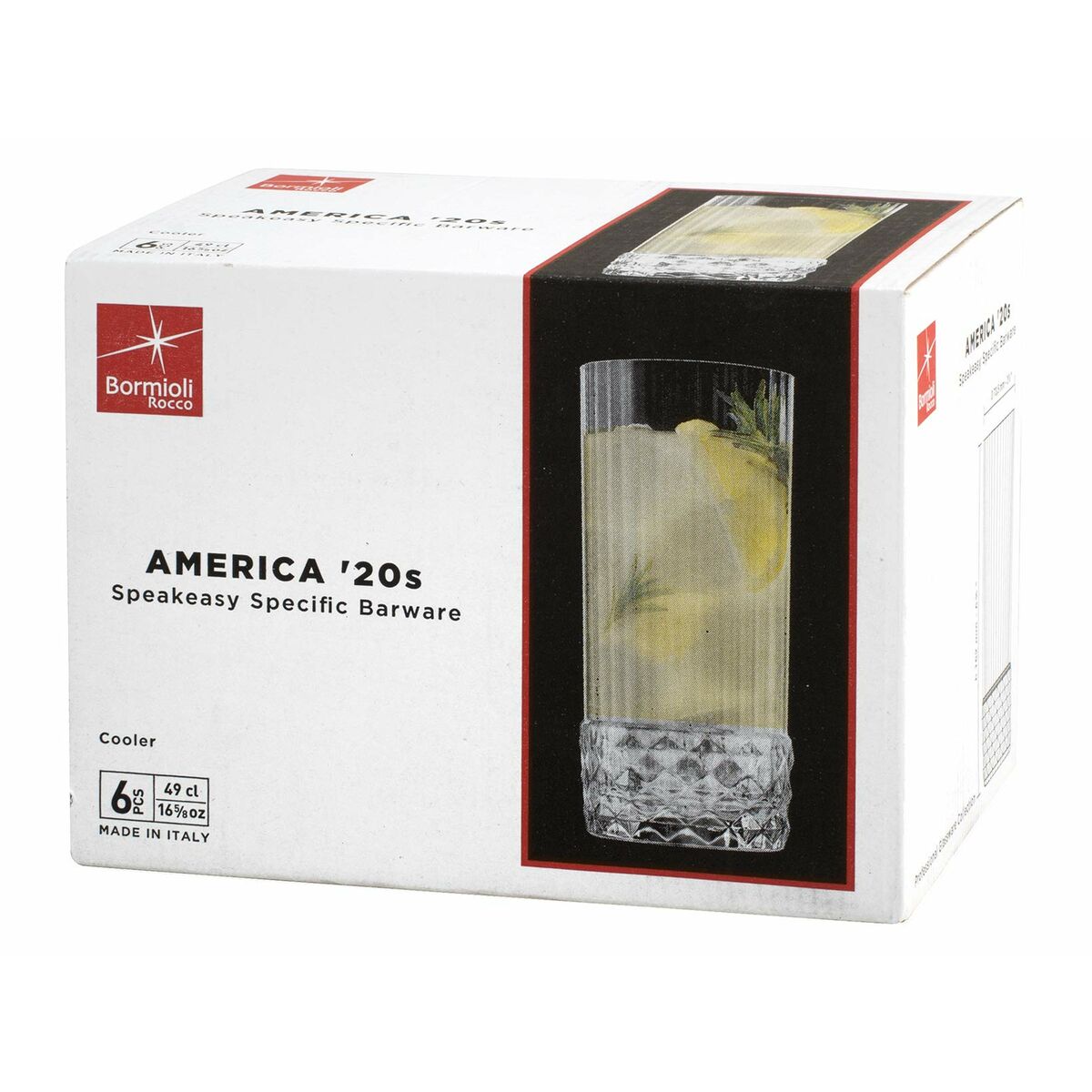 Bormioli Rocco America'20s Glass Set 6 Units Glass (490 ml)