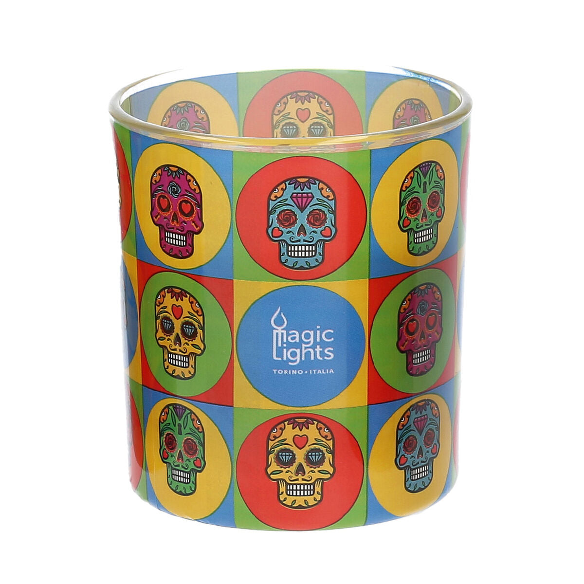 Magic Lights Skull Candle (7.5 x 8.4 cm)