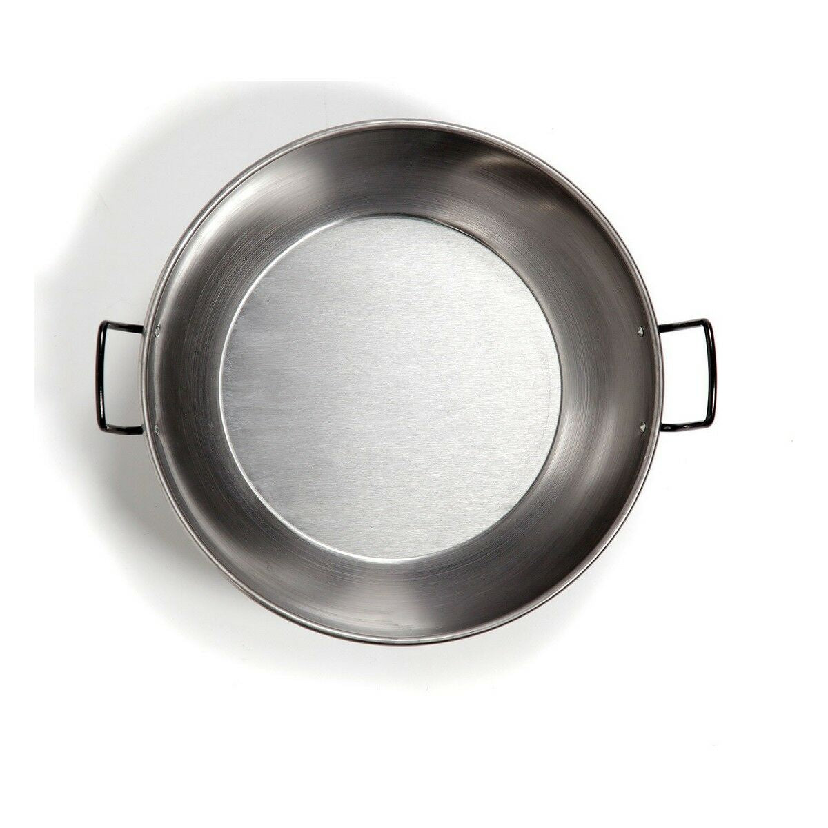 Deep Frying Pan with Handles Vaello Polished Steel (Ø 38 cm)