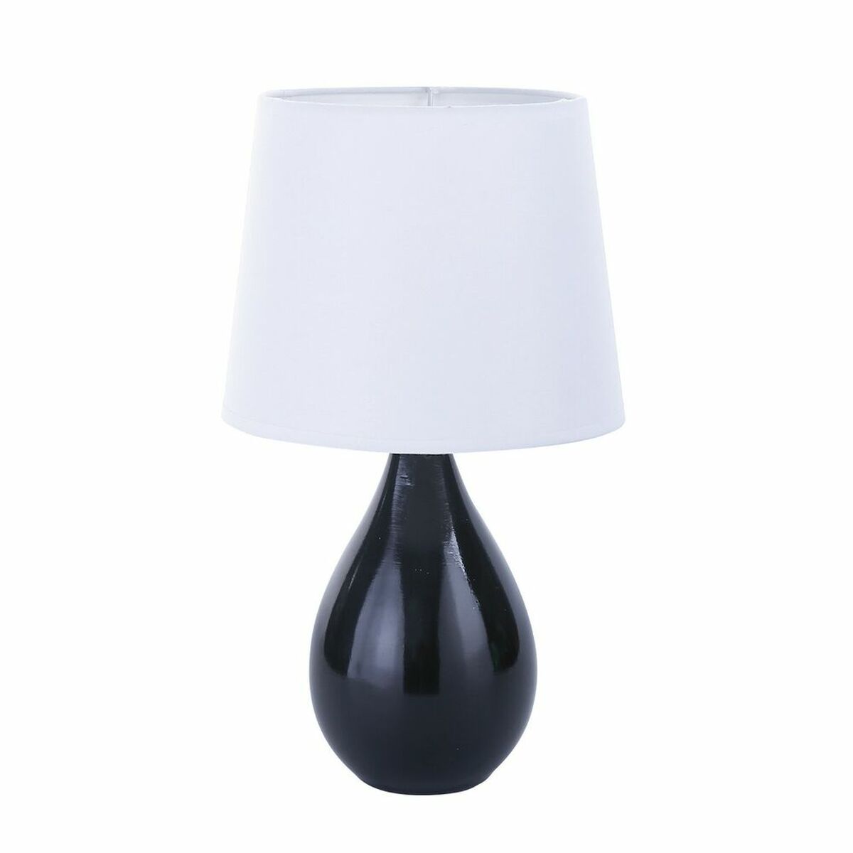 Table lamp Versa Camy Black Ceramic (20 x 35 x 20 cm)
