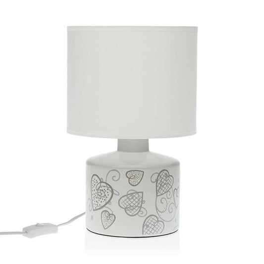 Table lamp Versa Cozy Hearts Ceramic (22.5 x 35 x 22.5 cm)