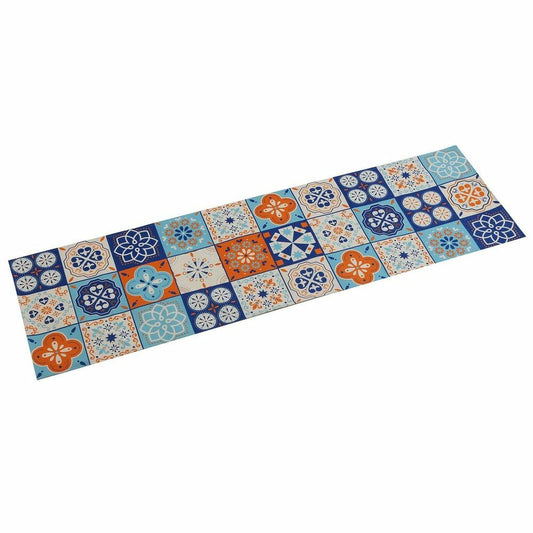 Caminho de Mesa Versa Mosaico Laranja Poliéster (44,5 x 0,5 x 154 cm)