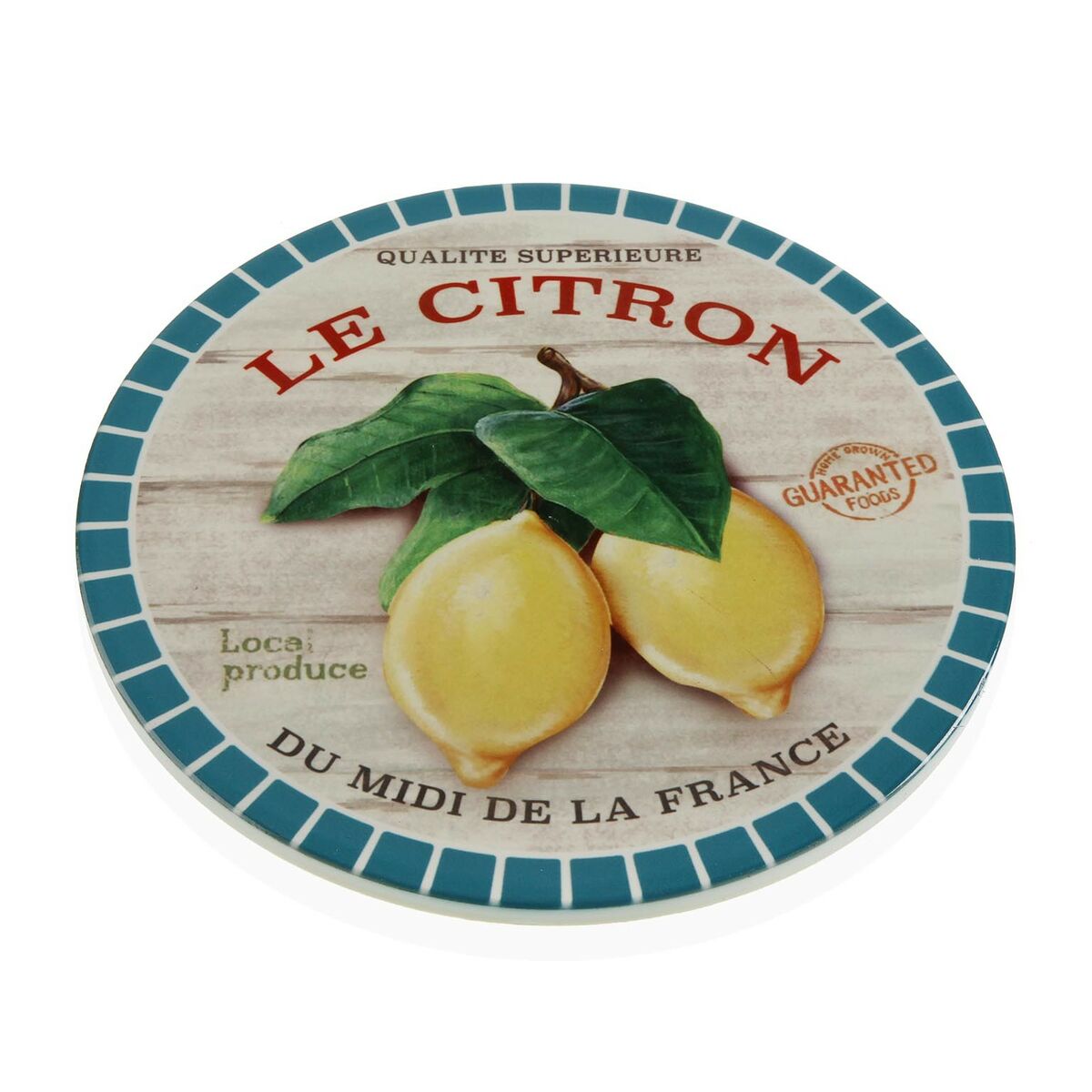 Ceramic Lemon Versa Placemat (20 x 20 cm)