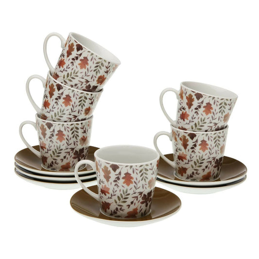 Jogo de chá de porcelana Versa Aia (6 peças) (9 x 14 x 14 cm)