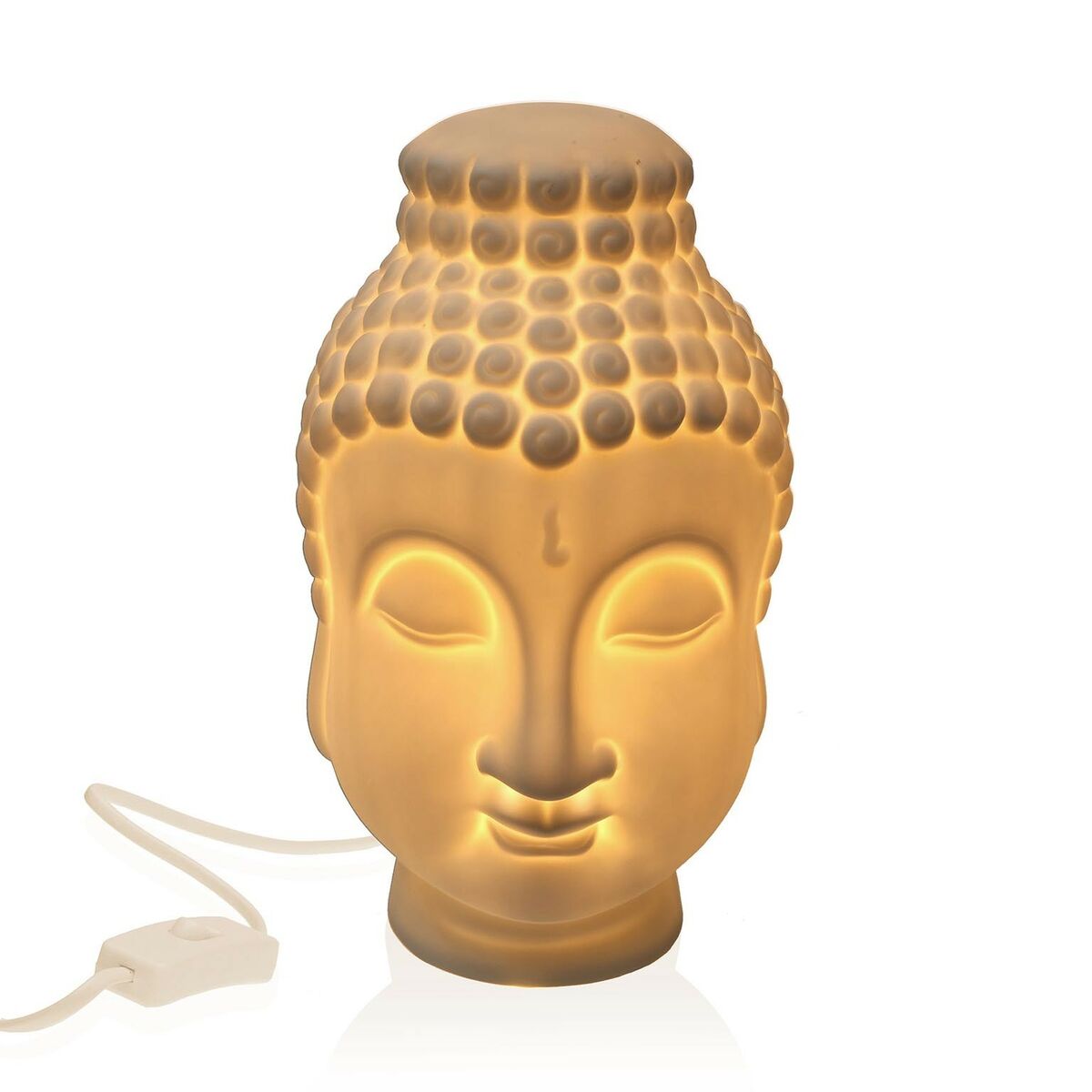 Table lamp Versa Gautama Buddha Porcelain (15 x 25.5 x 15.5 cm)