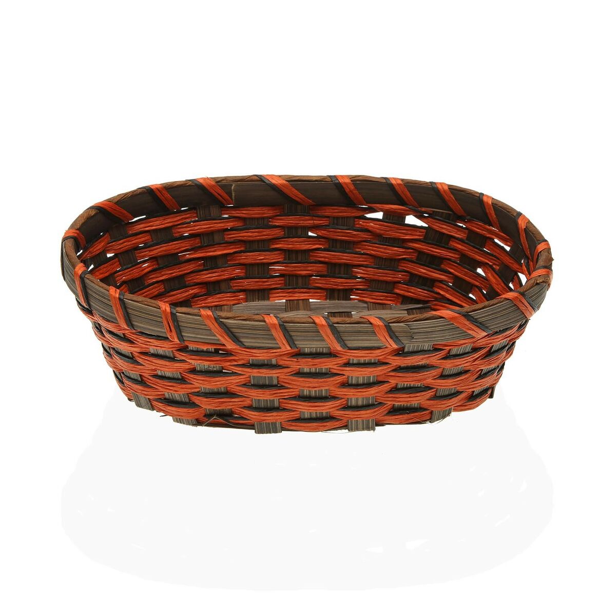 Bread Basket Versa Orange Braided Bamboo Seaweed (15.5 x 6.5 x 21 cm)