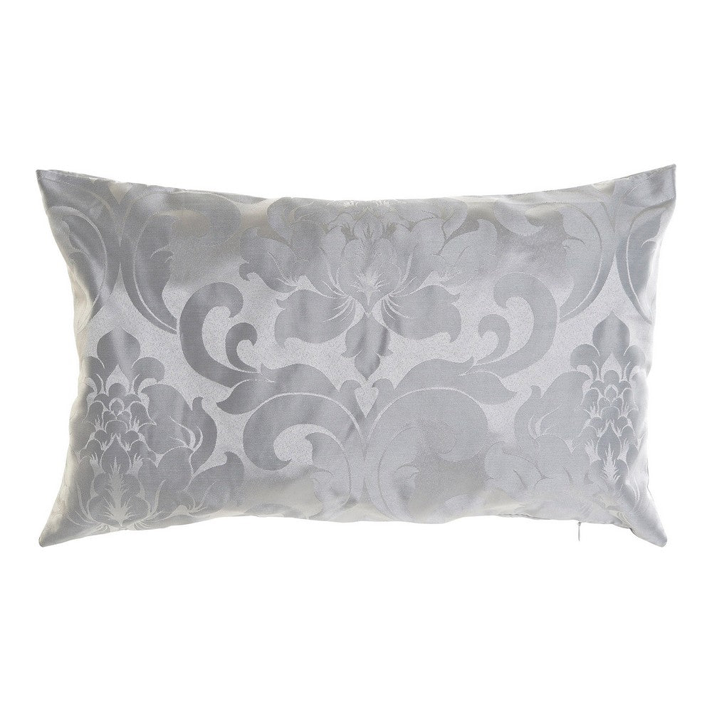 Pearl Gray Cushion Damask Drawing 50x30 cms