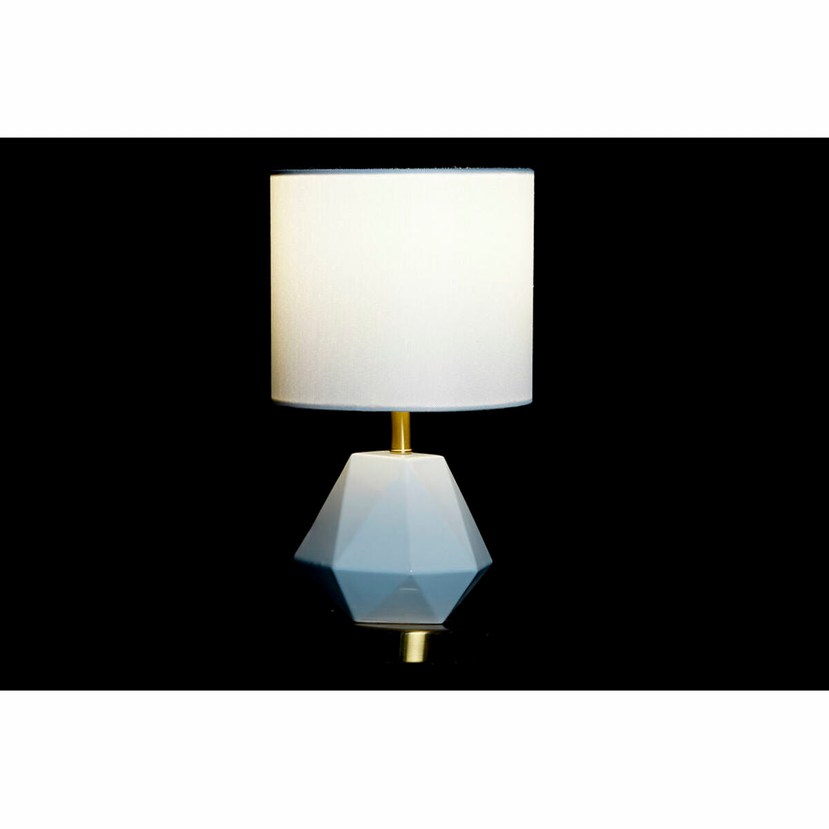 Table lamp DKD Home Decor White Polyester Metal Ceramic 220 V Gold 50 W (20 x 20 x 37 cm)