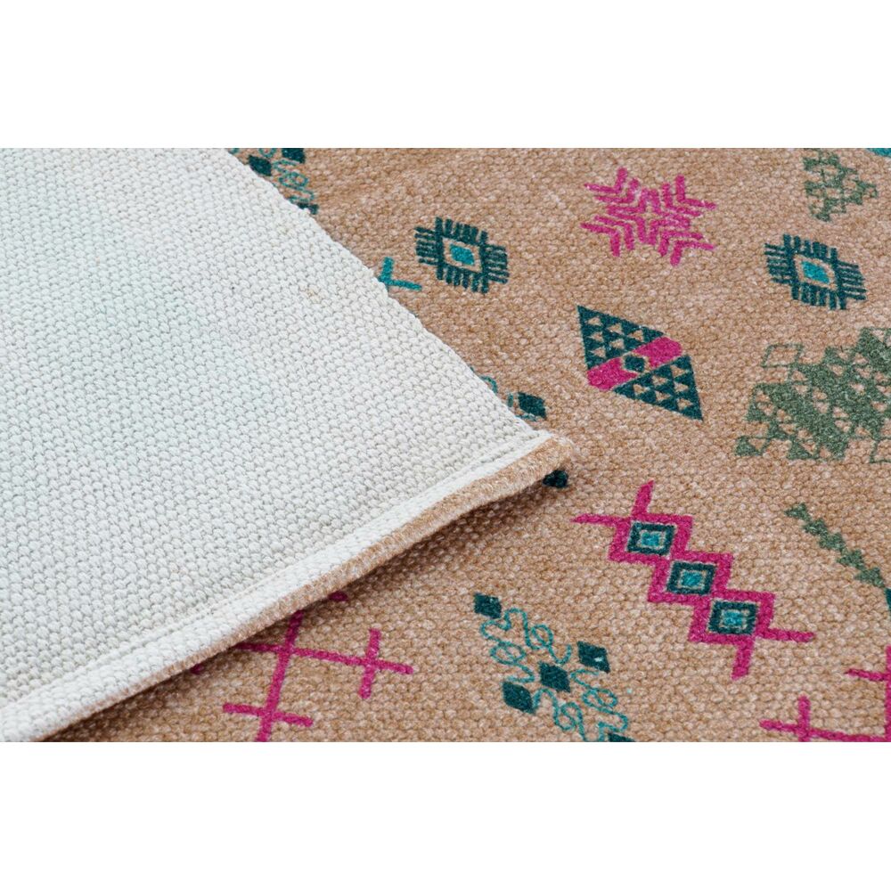 Tapete Ikat branco para decoração de casa DKD (160 x 230 x 0,4 cm) (2 unidades)