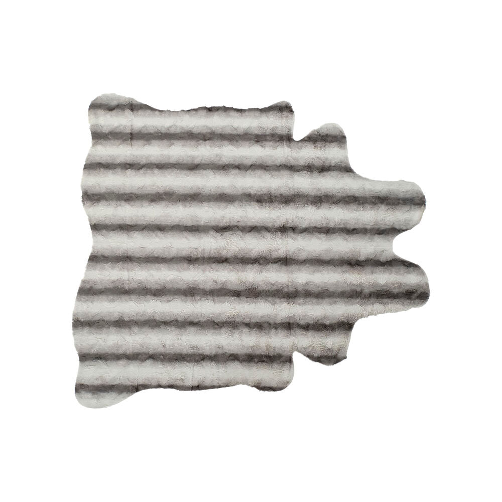 Carpet DKD Home Decor Gray White (160 x 150 x 2 cm)