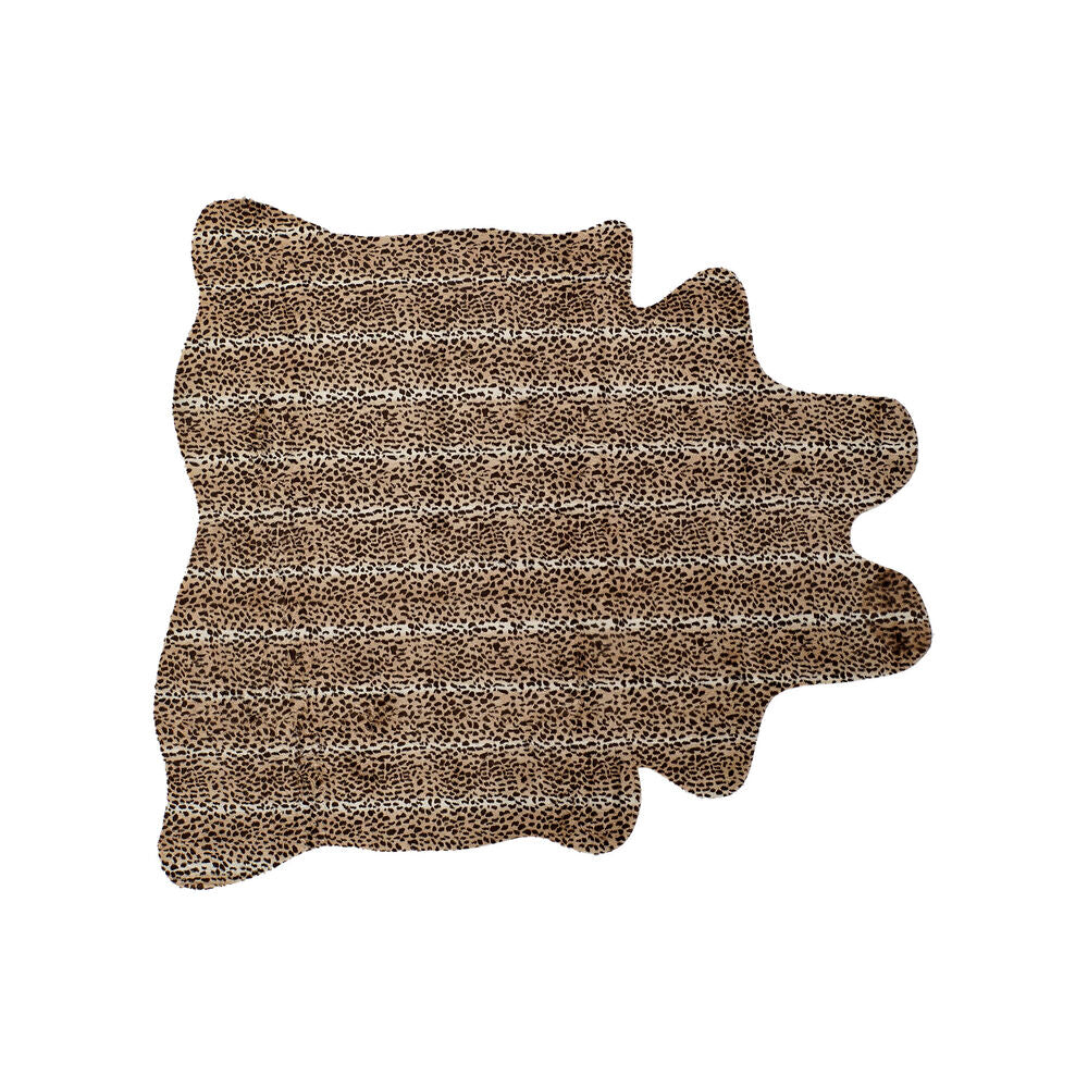 DKD Home Decor Carpet Colonial Brown Dark Brown Jungle (160 x 150 x 2 cm)