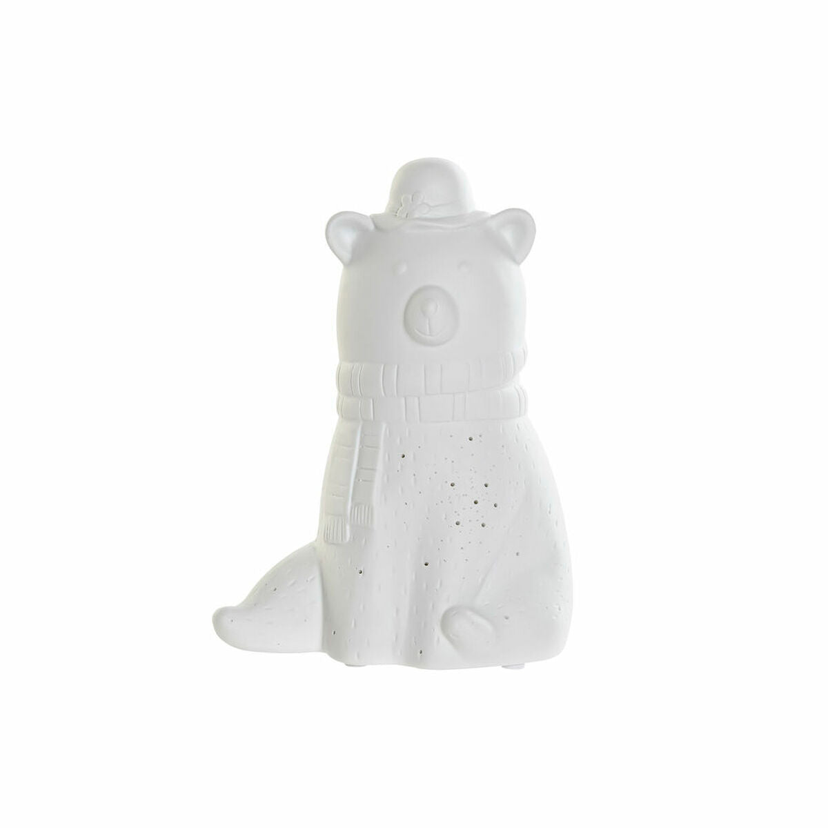 Table lamp DKD Home Decor White Porcelain 25W 220 V LED Bear (17 x 12 x 23 cm)