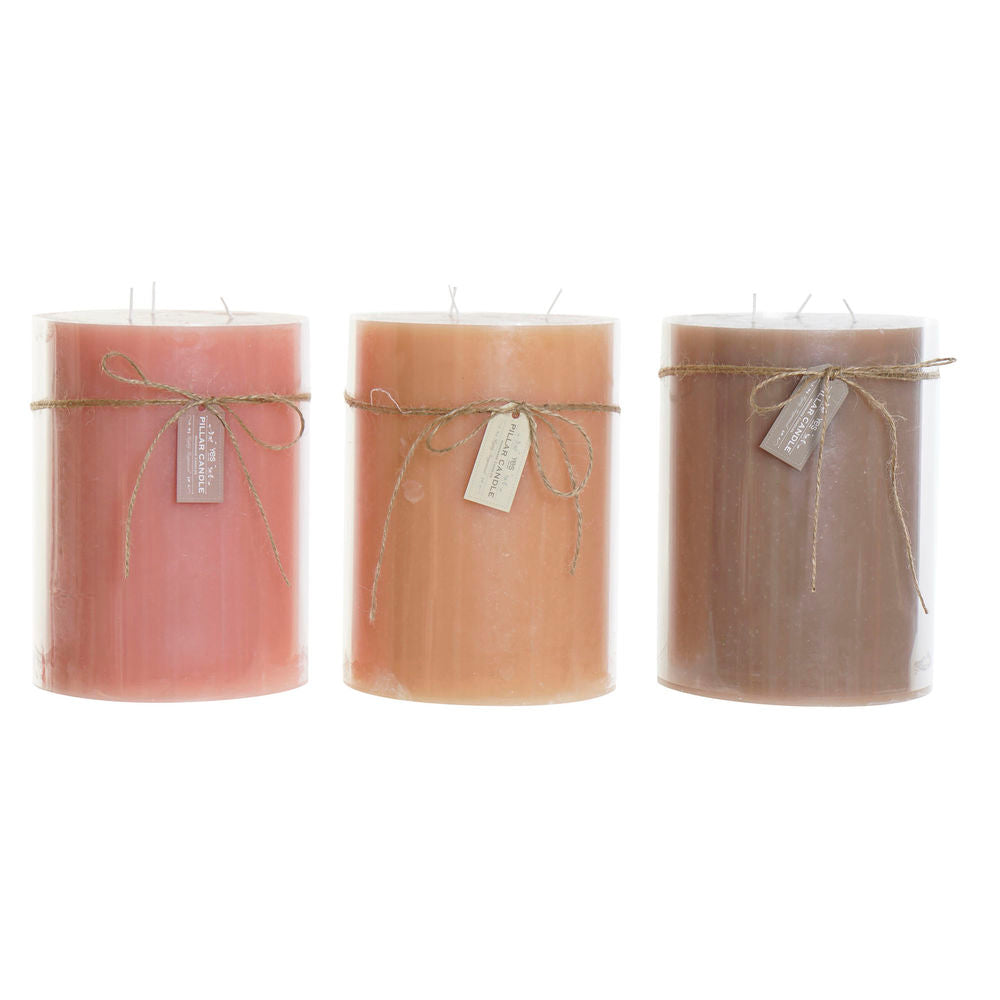 DKD Home Decor Scented Candle (3 pcs) (15 x 15 x 20 cm)