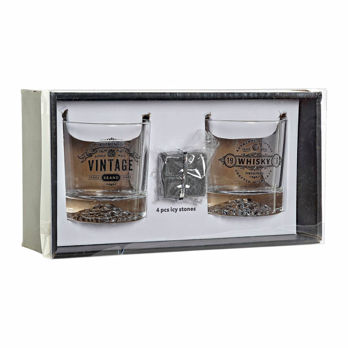 Conjunto de copos DKD Home Decor Crystal Stone (320 ml) (6 unid.)