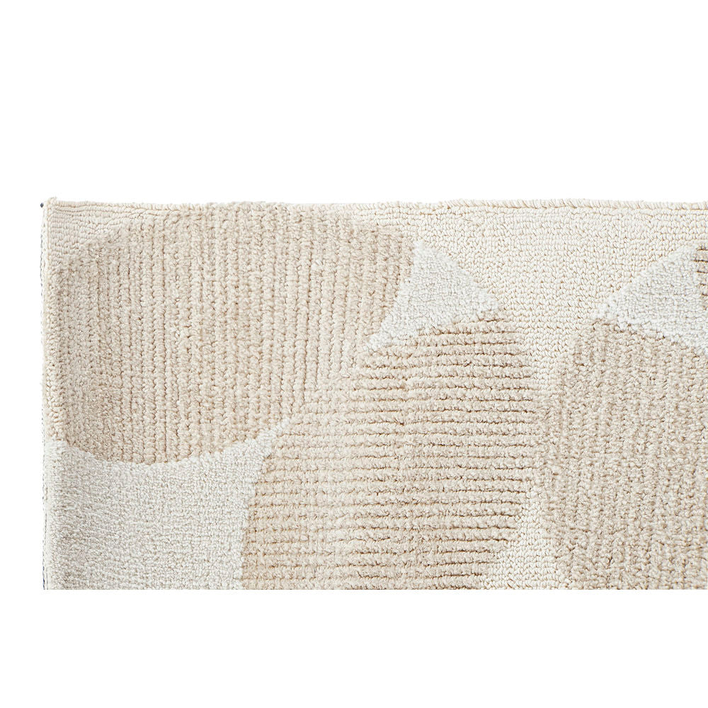 Rug DKD Home Decor Beige Polyester Circles (200 x 290 x 0.9 cm)