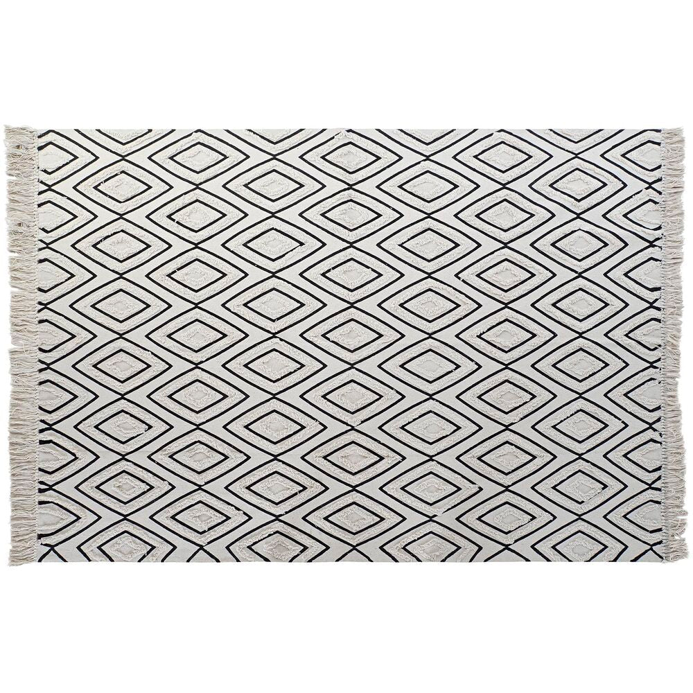 Alfombra DKD Home Decor Negro Blanco (160 x 250 x 0,7 cm)