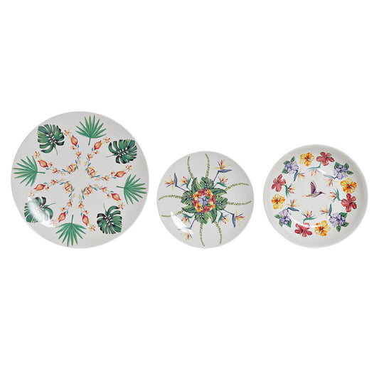 Conjunto de louça de porcelana tropical para decoração de casa DKD (18 peças)