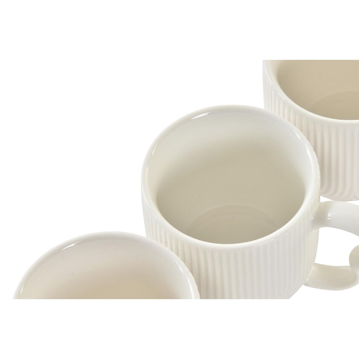 Pack de 6 Tazas Café Expreso Relieve con Soporte 9 cl