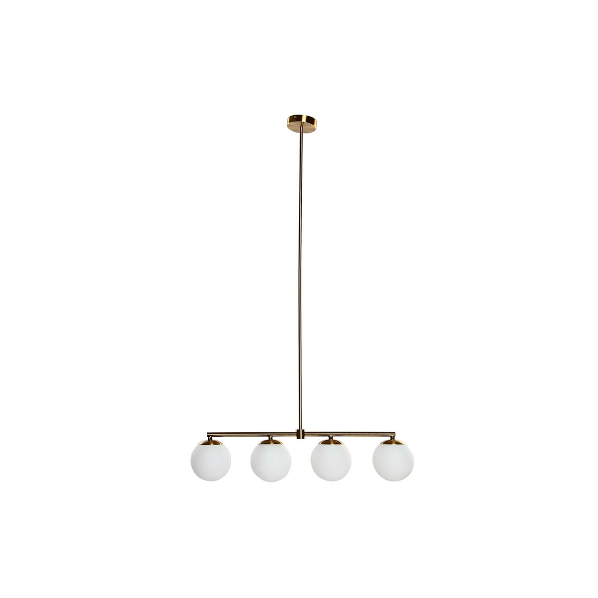 Ceiling Lamp DKD Home Decor Gold White 220 V (70 x 19 x 15 cm)