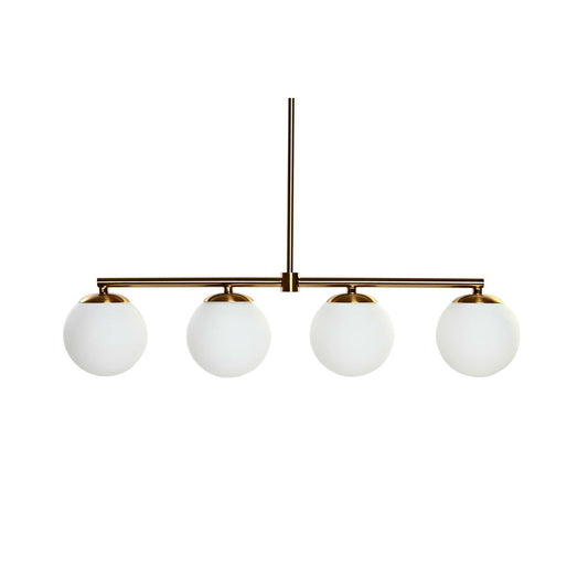 Ceiling Lamp DKD Home Decor Gold White 220 V (70 x 19 x 15 cm)