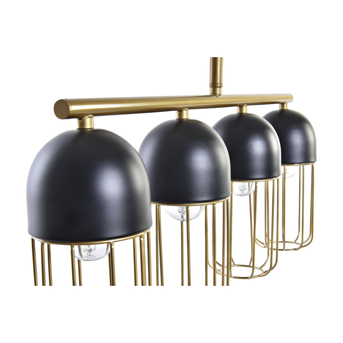 Luminária de teto DKD Home Decor Preto Dourado 220 V 50 W (60 x 11 x 26 cm)