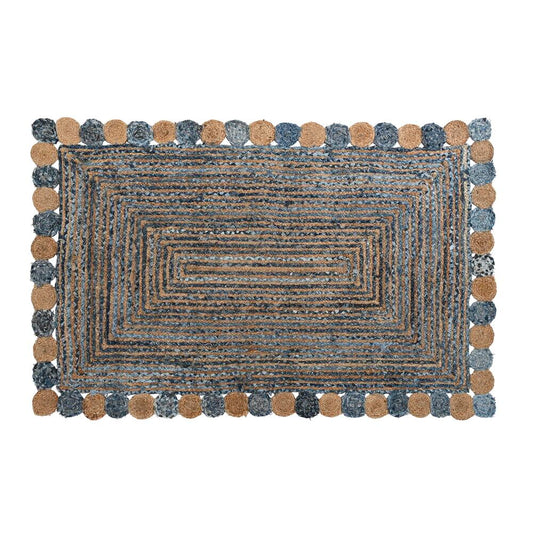 Tapete DKD Home Decor Azul Multicolor Indiano (160 x 230 x 1 cm)