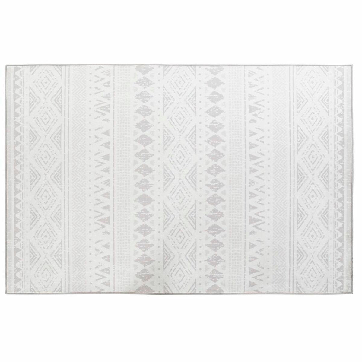 Alfombra DKD Home Decor Beige Blanco Ikat (200 x 290 x 0,4 cm)