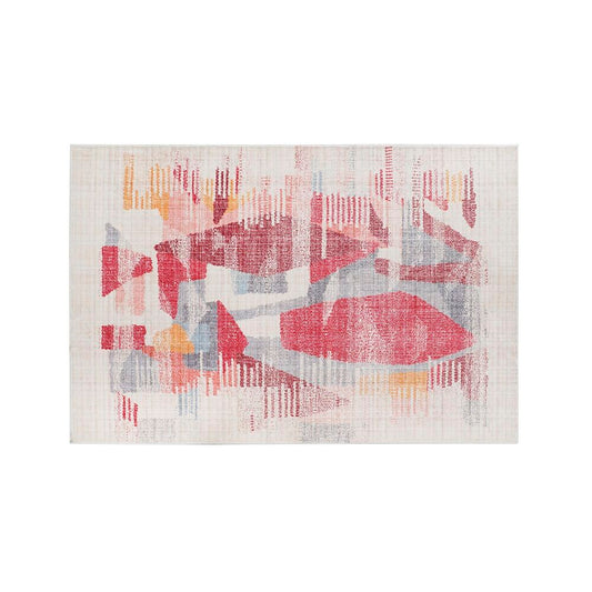 Alfombra DKD Home Decor Abstracto Multicolor (122 x 180 x 0,7 cm)