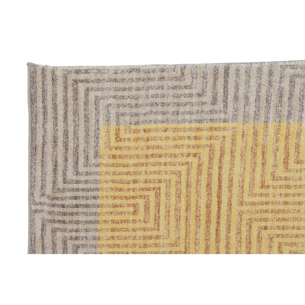 DKD Home Decor Rug Yellow Light Brown (120 x 180 x 0.7 cm)