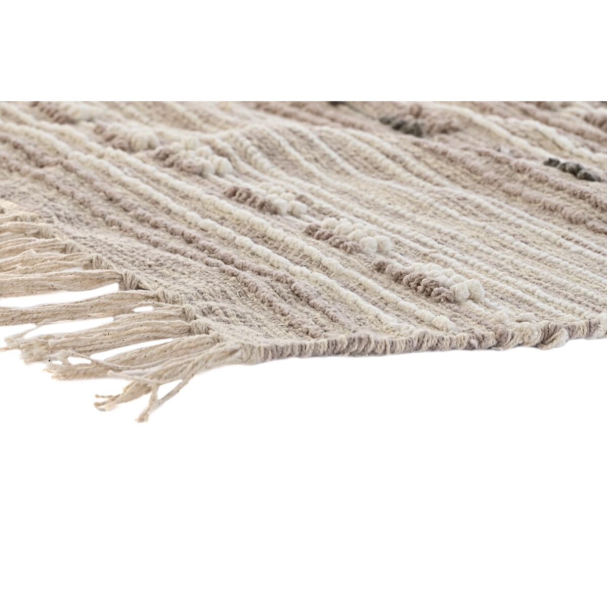 Rug DKD Home Decor Fringes Boho Polyester Cotton (120 x 180 cm)