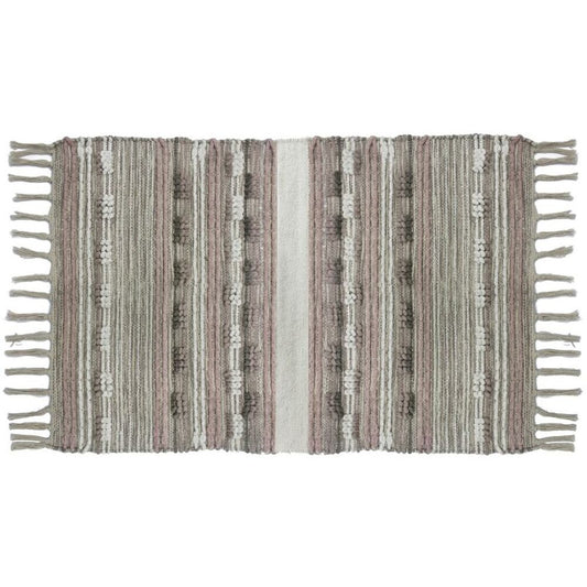 Alfombra DKD Home Decor Flecos Boho Poliéster Algodón (200 x 290 cm)