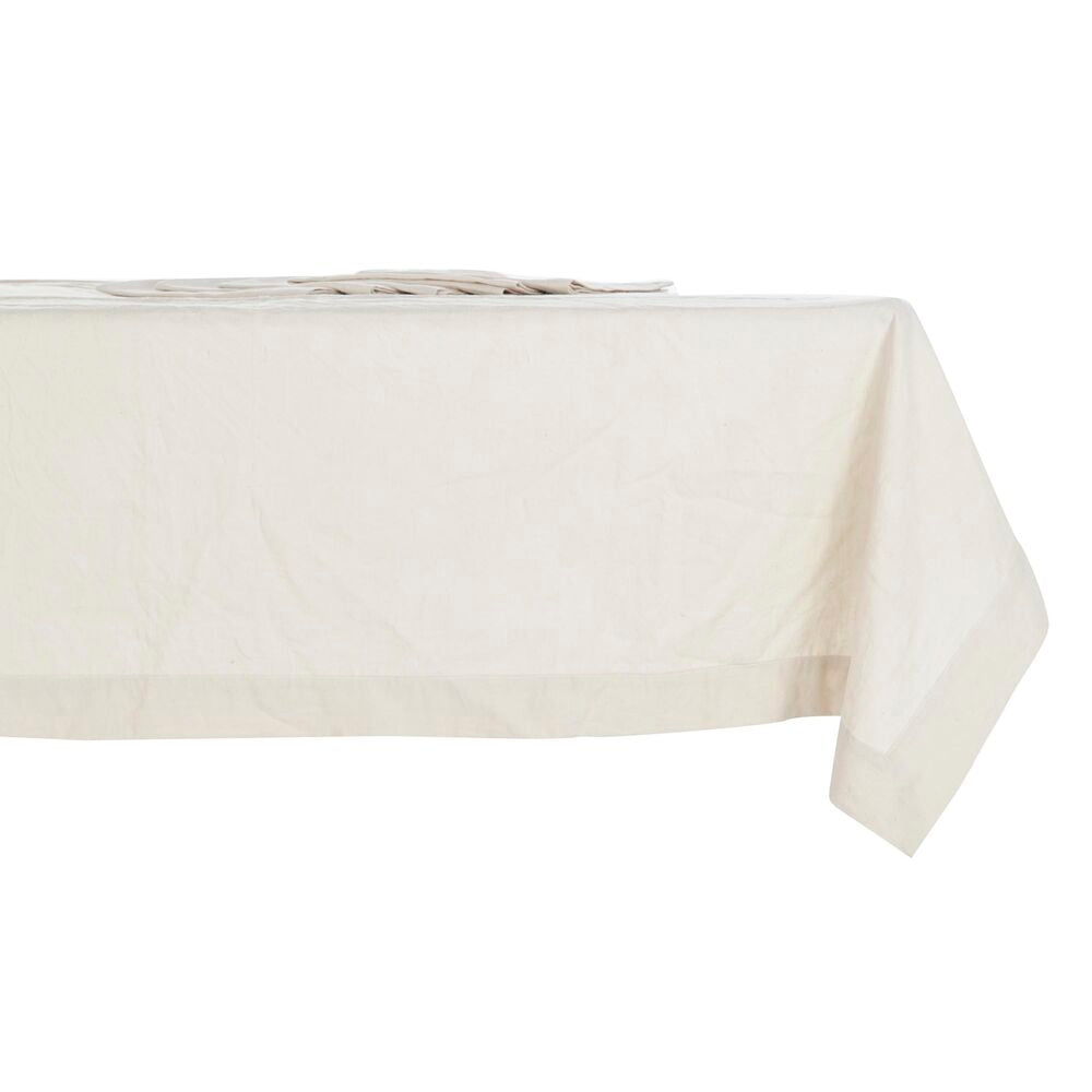 Tablecloth and napkins DKD Home Decor Beige (150 x 150 x 150 cm)