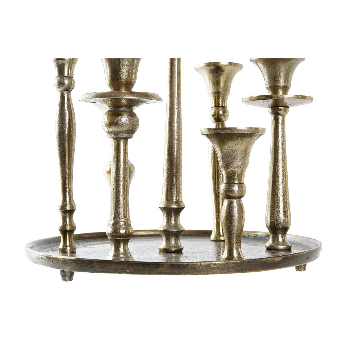 Candelabro DKD Home Decor Aluminio Moderno (29 x 29 x 30 cm) (2 Unidades)