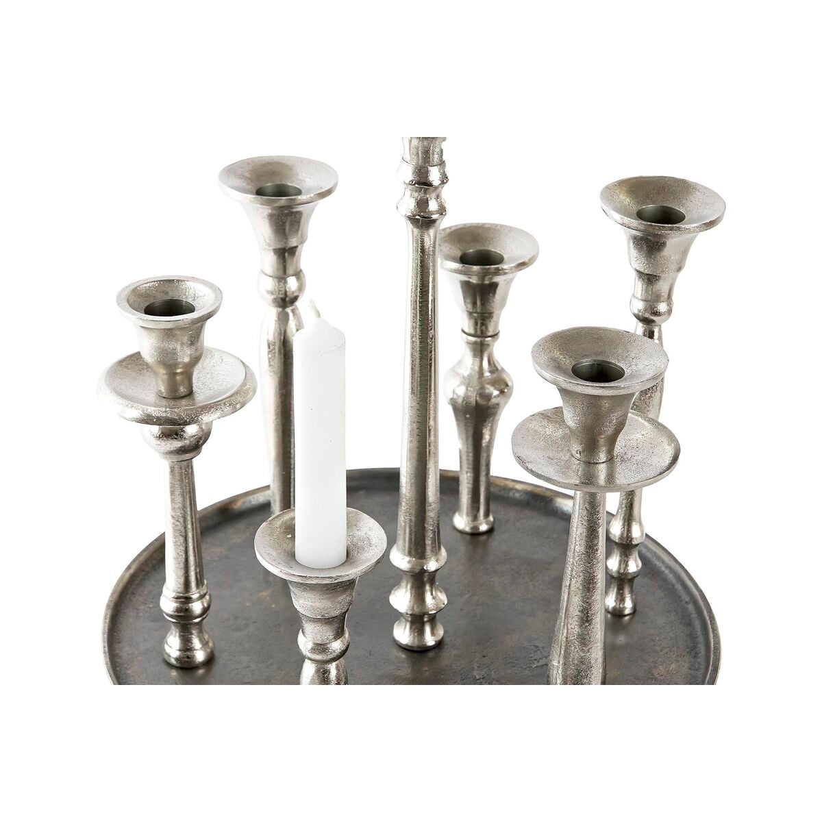 Candelabro DKD Home Decor Aluminio Moderno (29 x 29 x 30 cm) (2 Unidades)