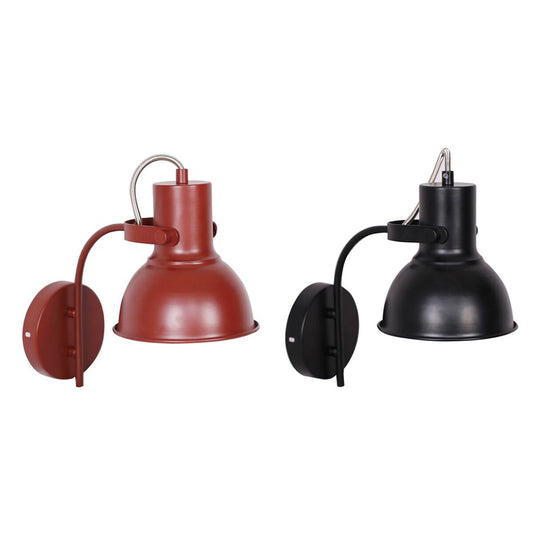 Wall Lamp DKD Home Decor Red Black Metal (15 x 20 x 28 cm) (2 Units)