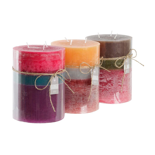 DKD Home Decor candle (14.5 x 14.5 x 20 cm) (3 Units)