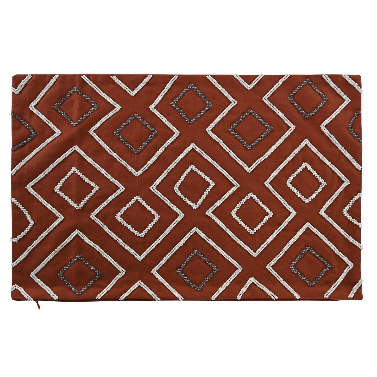 Cushion cover DKD Home Decor Terracotta Geometric (60 x 1 x 40 cm)