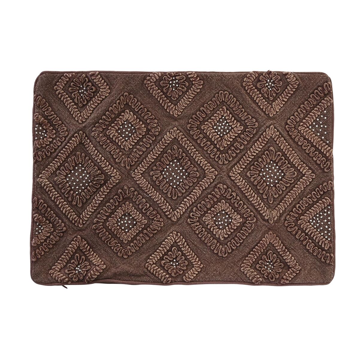 DKD Home Decor Brown Rhombus cushion cover (60 x 1 x 40 cm)